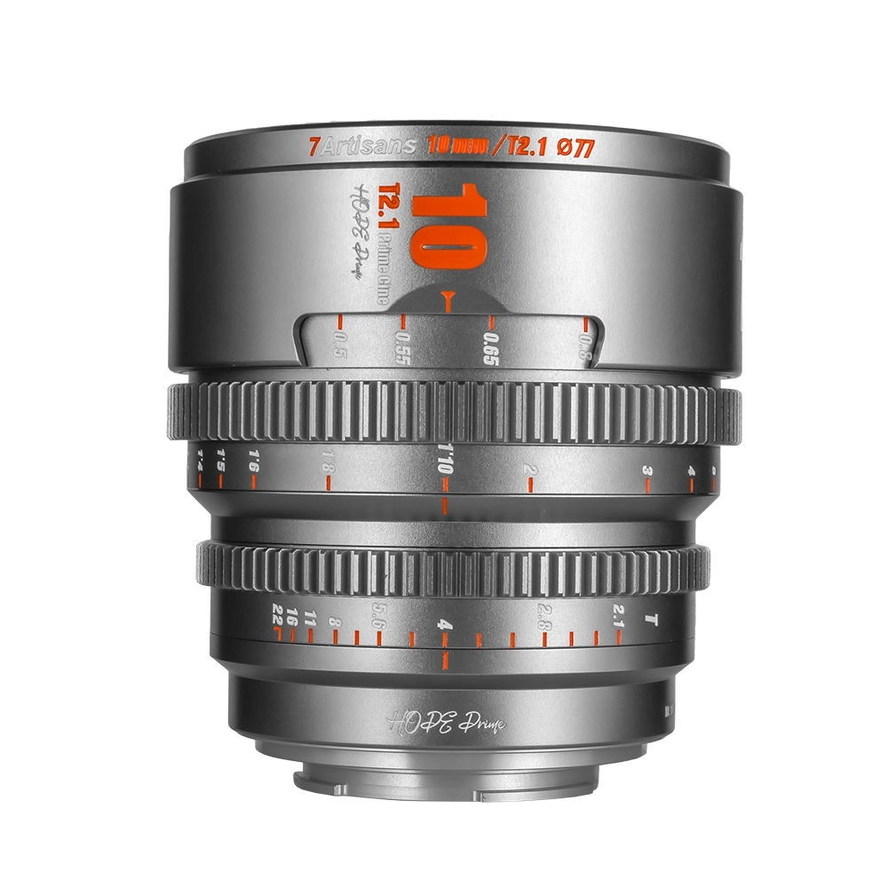 7Artisans 10mm T2.1 manuális Cine Hope objektív titán-szürke (Fuji-FX) S35 (10T21TG-X)