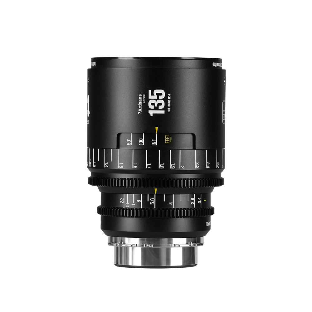 7Artisans 135mm T2.4 Infinte manuális Cine objektív fekete (PL) Full Frame  (135T24B-PL INF)