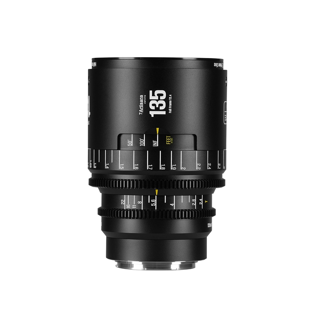 7Artisans 135mm T2.4 Infinte manuális Cine objektív fekete (Sony-E) Full Frame (135T24B-EF INF)