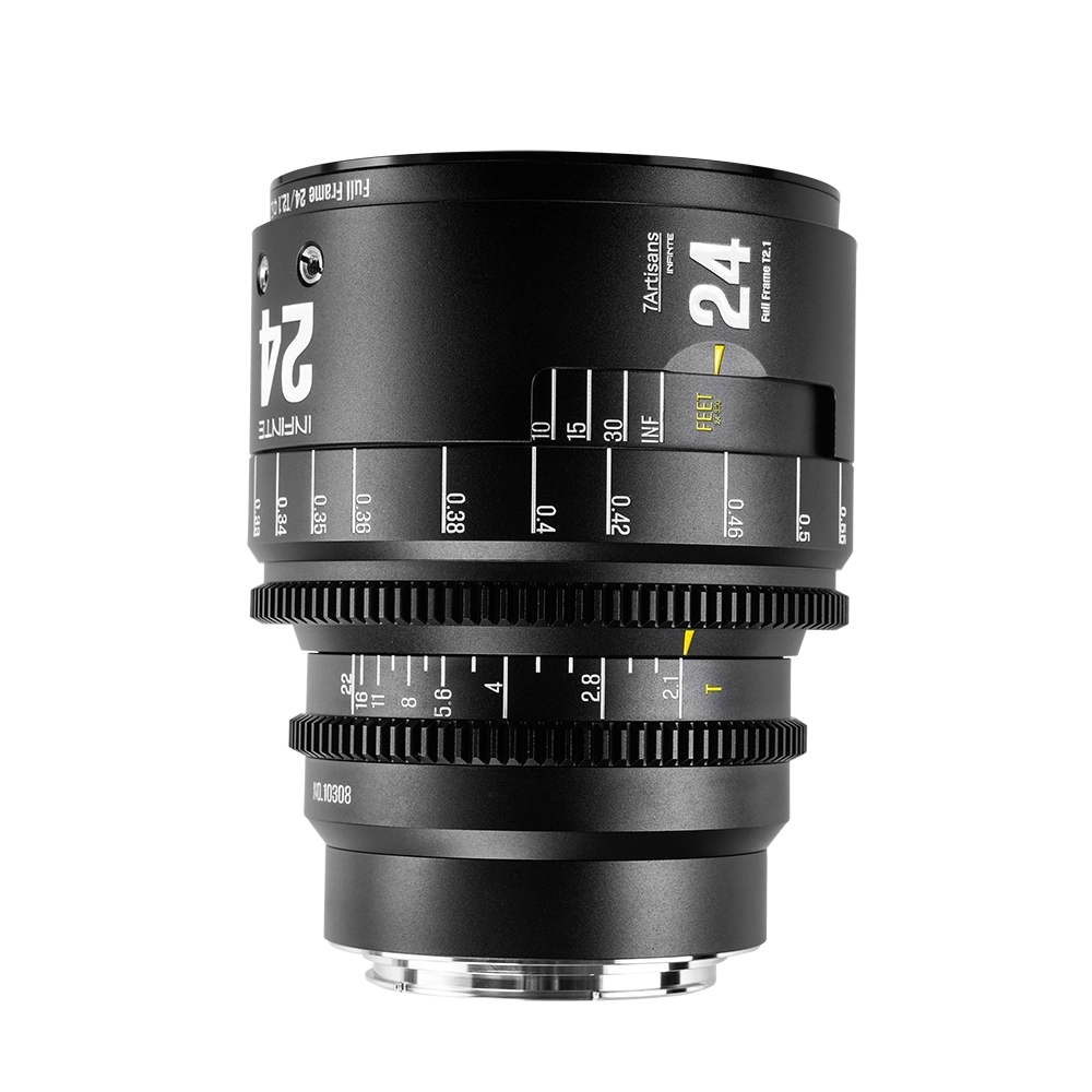 7Artisans 24mm T2.1 Infinte manuális Cine objektív fekete (Sony-E) Full Frame (24T21B-EF INF)