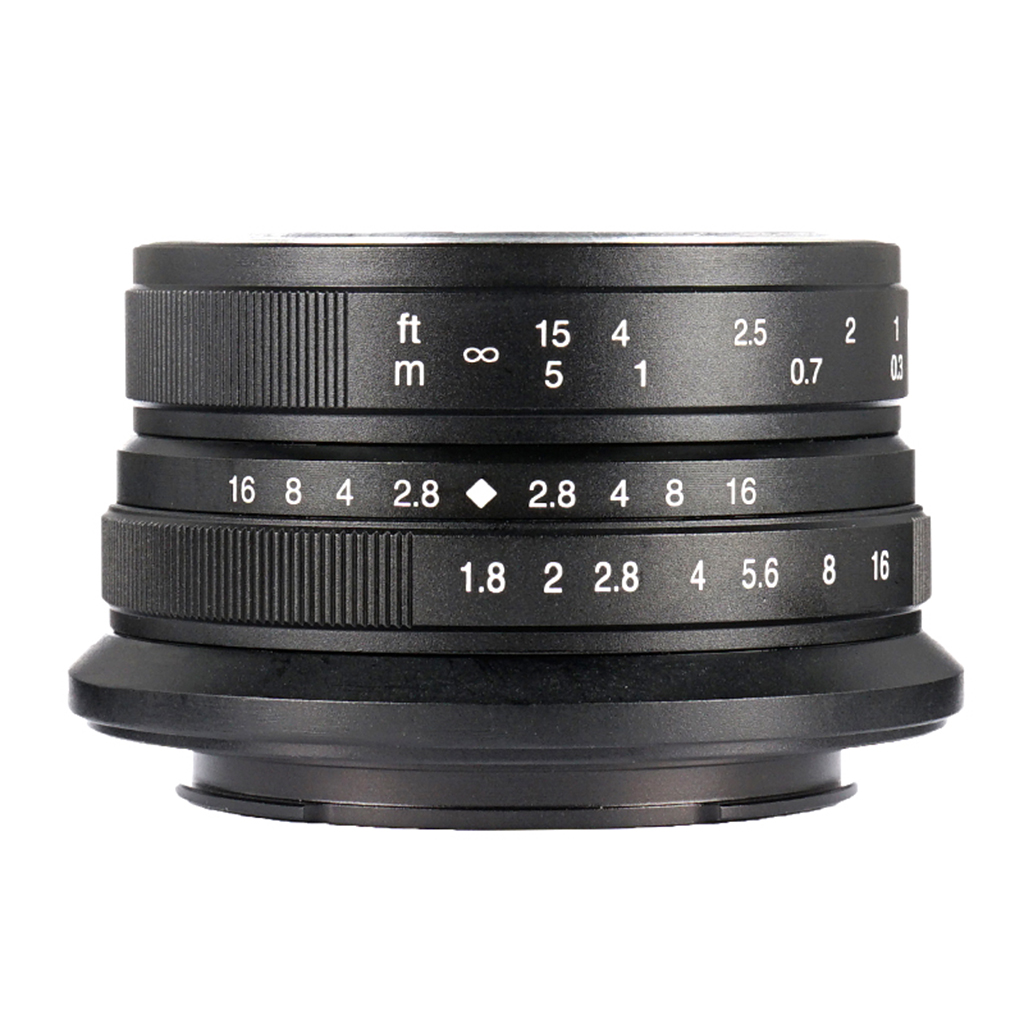 7Artisans 25mm F1.8 manuál objektív Sony-E) APS-C fekete (A101B)