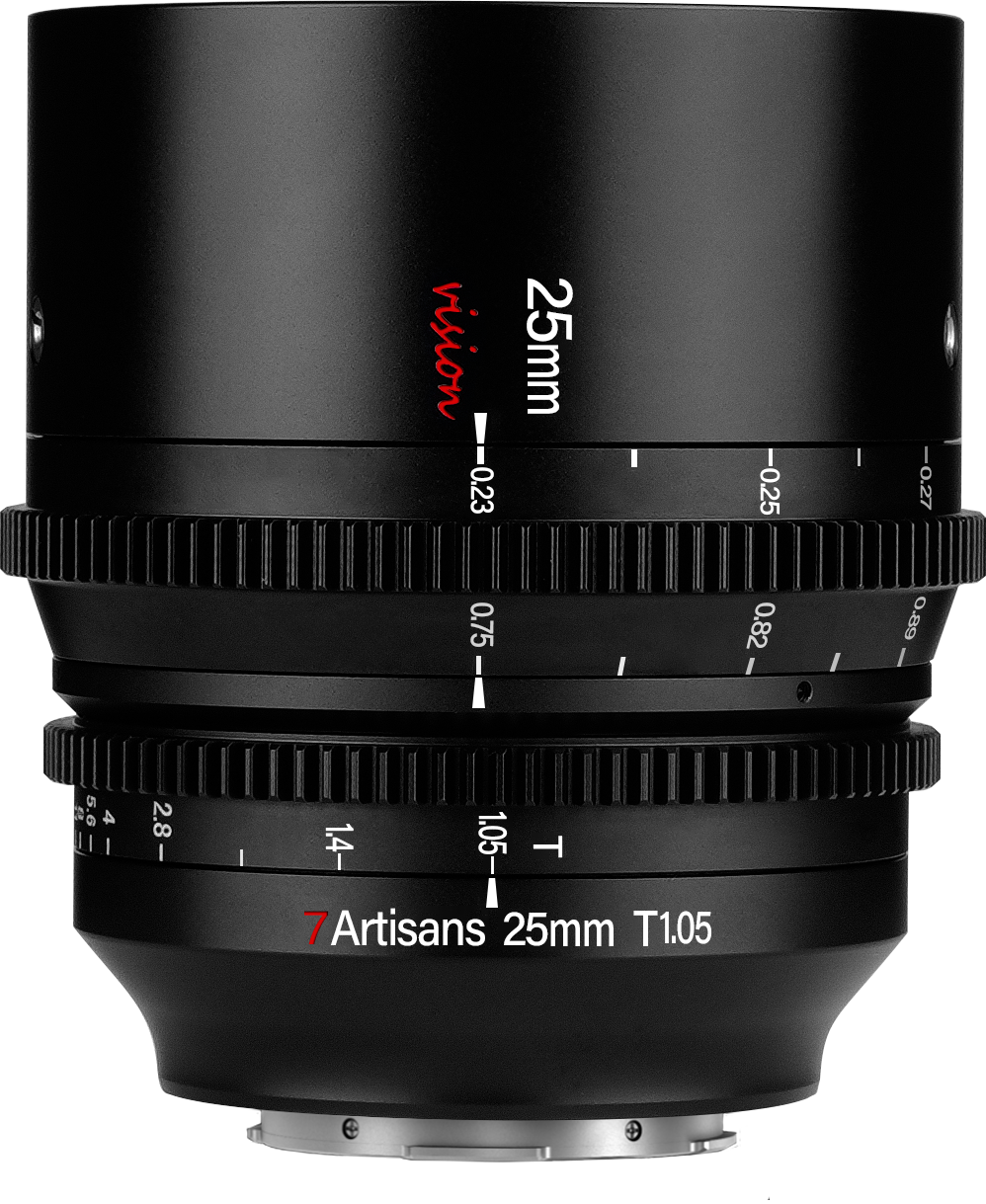 7Artisans 25mm T1.05 manuális Cine objektív (EOS-R) APS-C (C105B)