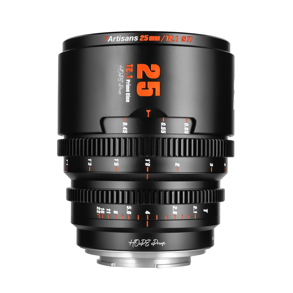 7Artisans 25mm T2.1 manuális Cine Hope objektív fekete (Sony-E) S35 (25T21B-E)