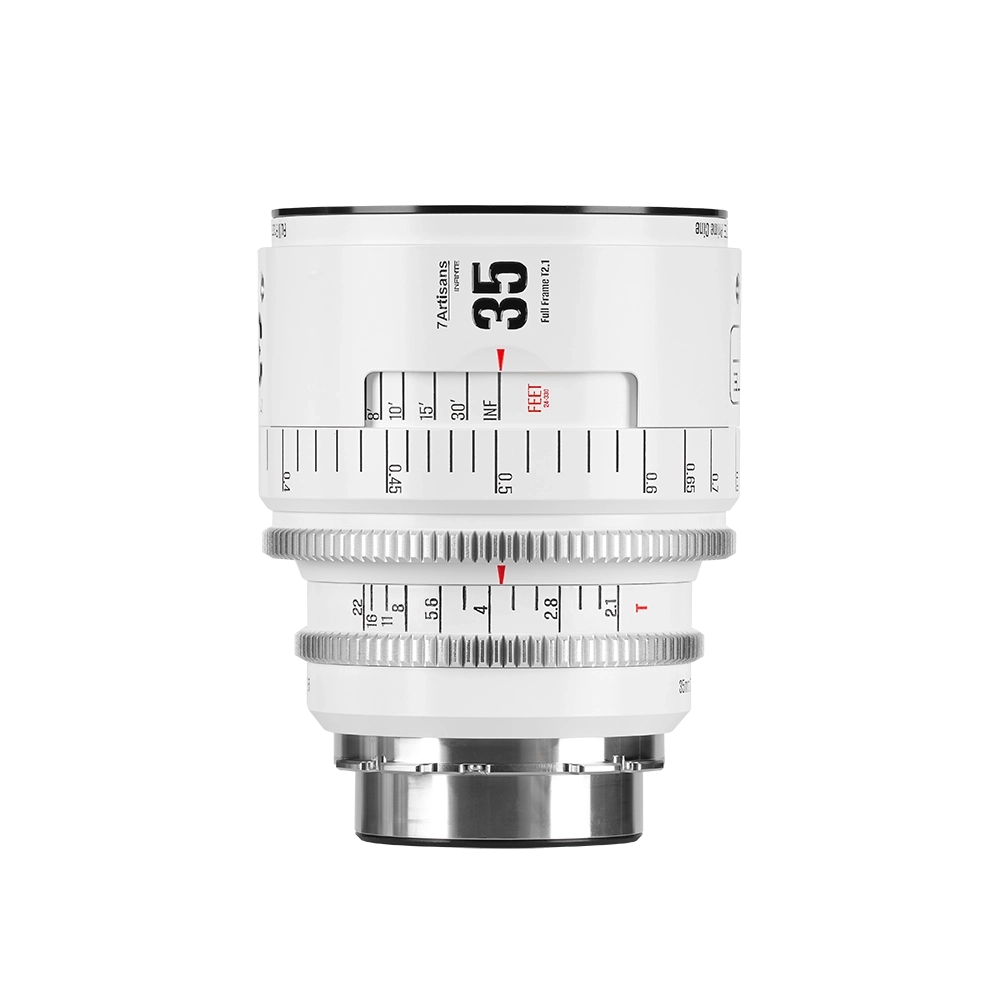 7Artisans 35mm T2.1 Infinte manuális Cine objektív fehér (PL) Full Frame  (35T21W-PL INF)