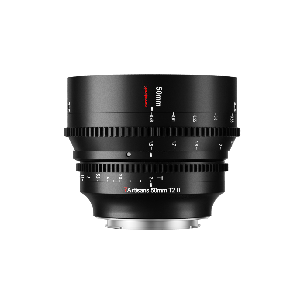 7Artisans 50mm T2.0 manuális Cine objektív (EOS-R) Full Frame (C503B)
