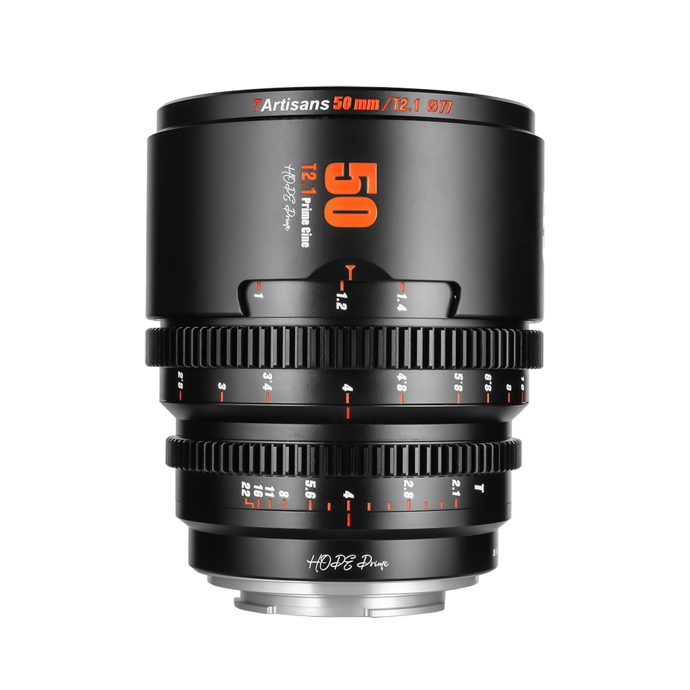 7Artisans 50mm T2.1 manuális Cine Hope objektív fekete (M43) S35 (50T21B-M)
