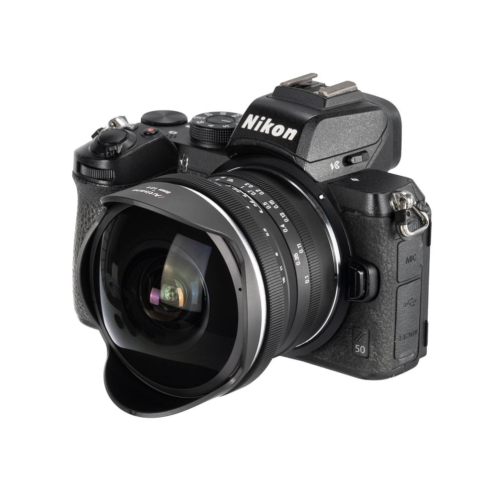 7Artisans 6mm F2.0 manuál halszem objektív (Nikon-Z) APS-C (6F2B-Z)