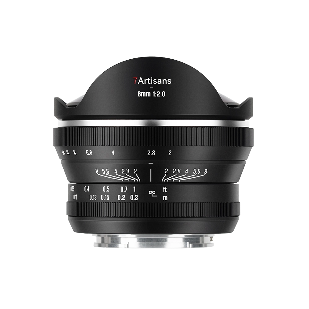7Artisans 6mm F2.0 manuál halszem objektív (Fuji-FX) APS-C (6F2B-X)