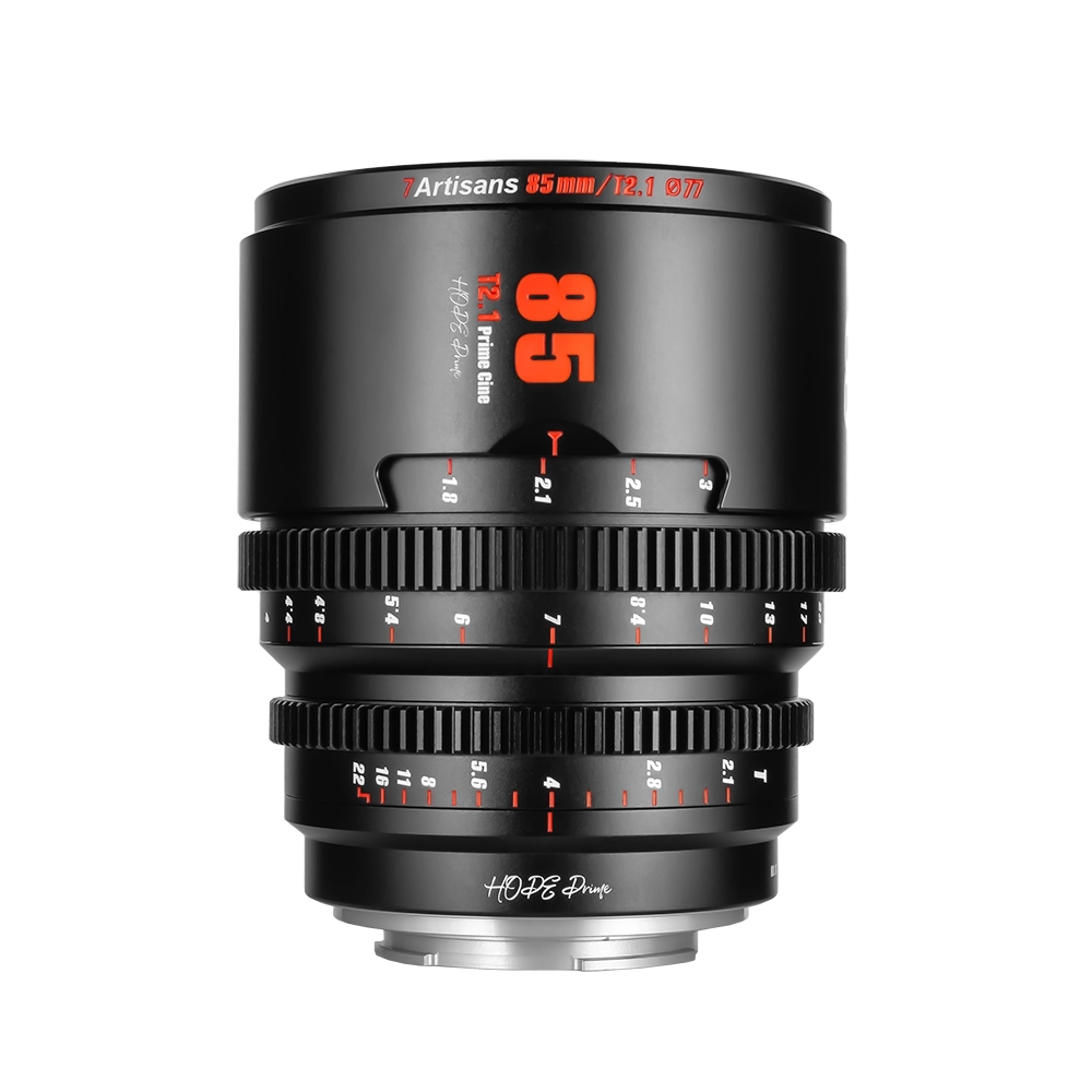 7Artisans 85mm T2.1 manuális Cine Hope objektív fekete (EOS-R) S35 (85T21B-R)