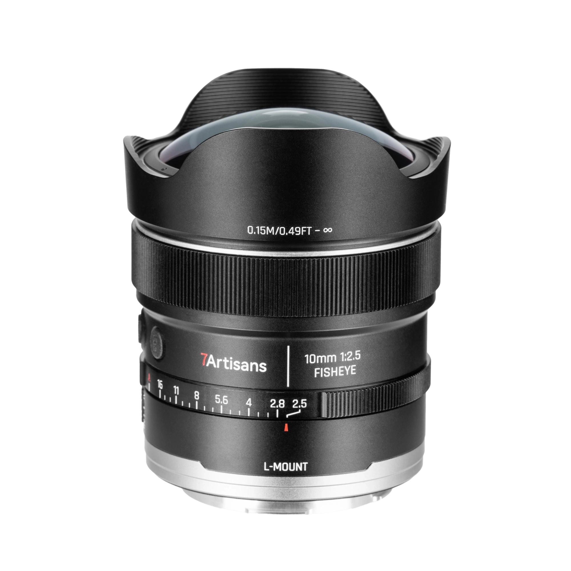 7Artisans AF 10mm F2.5 MAX autófókuszos halszem objektív (L) Full Frame (AF10F25B-L)