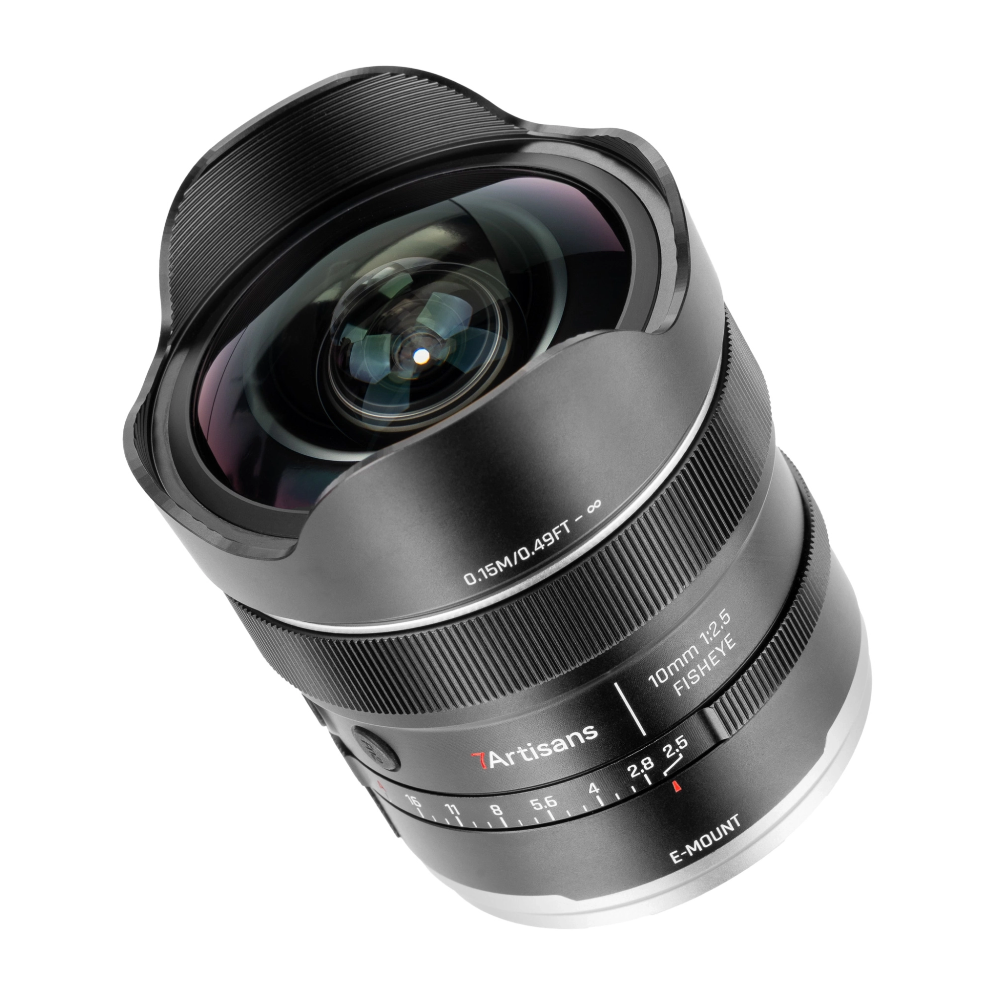 7Artisans AF 10mm F2.5 MAX autófókuszos halszem objektív (Sony-E) Full Frame (AF10F25B-E)