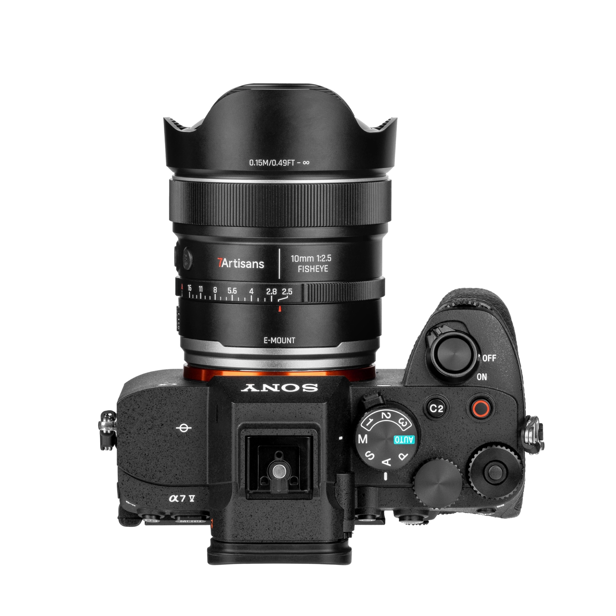 7Artisans AF 10mm F2.5 MAX autófókuszos halszem objektív (Sony-E) Full Frame (AF10F25B-E)