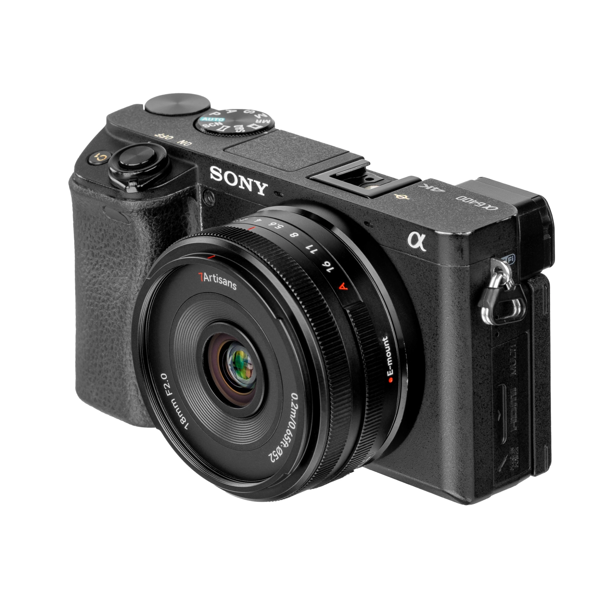 7Artisans AF 18mm F2 Lite autófókuszos objektív (Sony-E) APS-C fekete (AF18F2B-E APS-C)