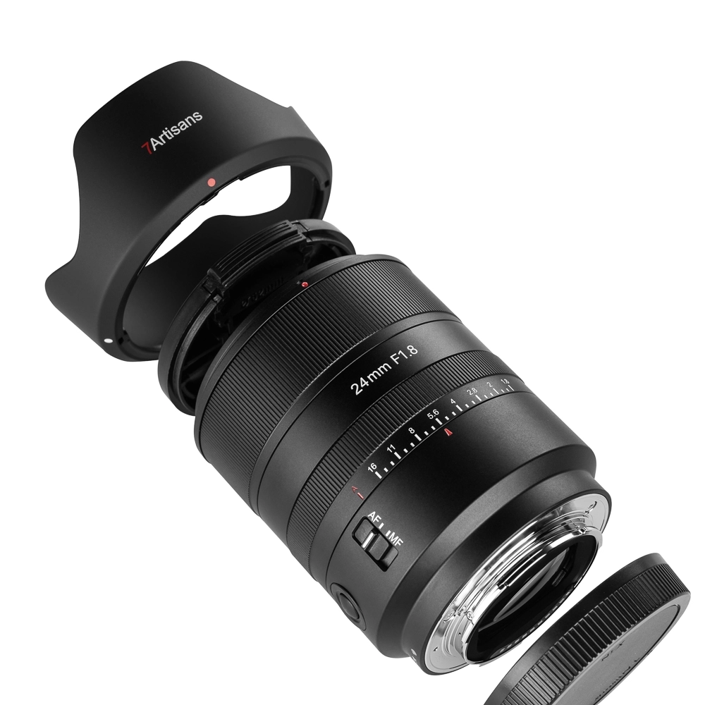 7Artisans AF 24mm F1.8 autófókuszos objektív (Sony-E) Full Frame (AF24F18B-E)