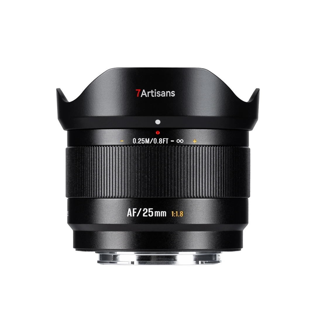 7Artisans AF 25mm F1.8  Lite autófókuszos objektív (Sony-E) APS-C fekete (AF25F18B-EAPS-C)
