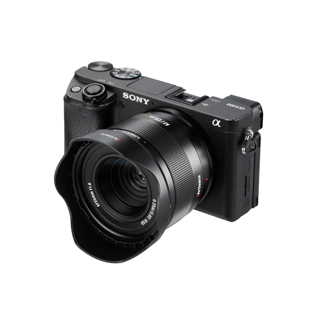 7Artisans AF 25mm F1.8  Lite autófókuszos objektív (Sony-E) APS-C fekete (AF25F18B-EAPS-C)