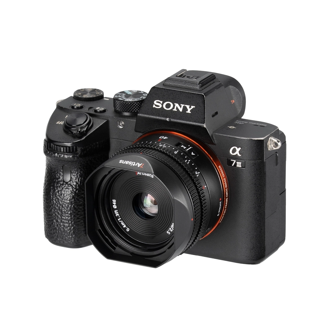 7Artisans AF 40mm F2.5 autófókuszos objektív (Sony-E) Full frame (AF40F25B-E)