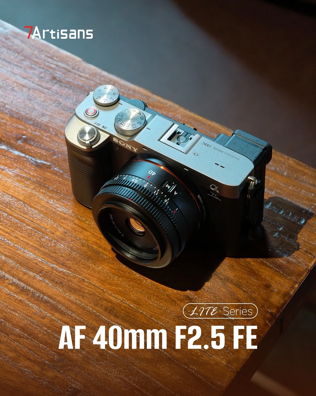 7Artisans AF 40mm F2.5 autófókuszos objektív (Sony-E) Full frame (AF40F25B-E)