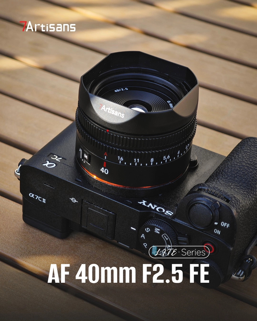7Artisans AF 40mm F2.5 autófókuszos objektív (Sony-E) Full frame (AF40F25B-E)