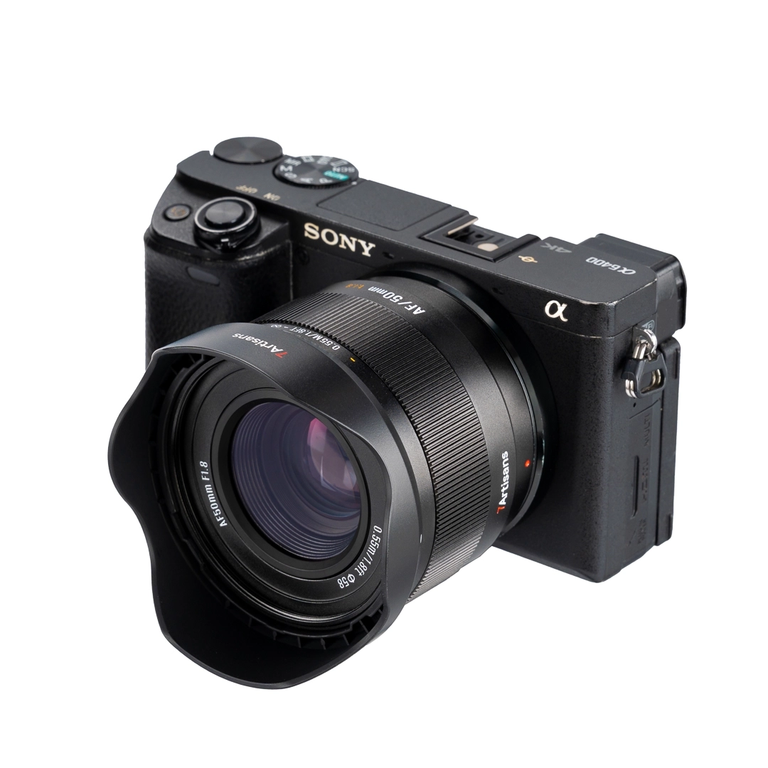 7Artisans AF 50mm F1.8  Lite autófókuszos objektív (Sony-E) APS-C fekete (AF50F18B-EAPS-C)