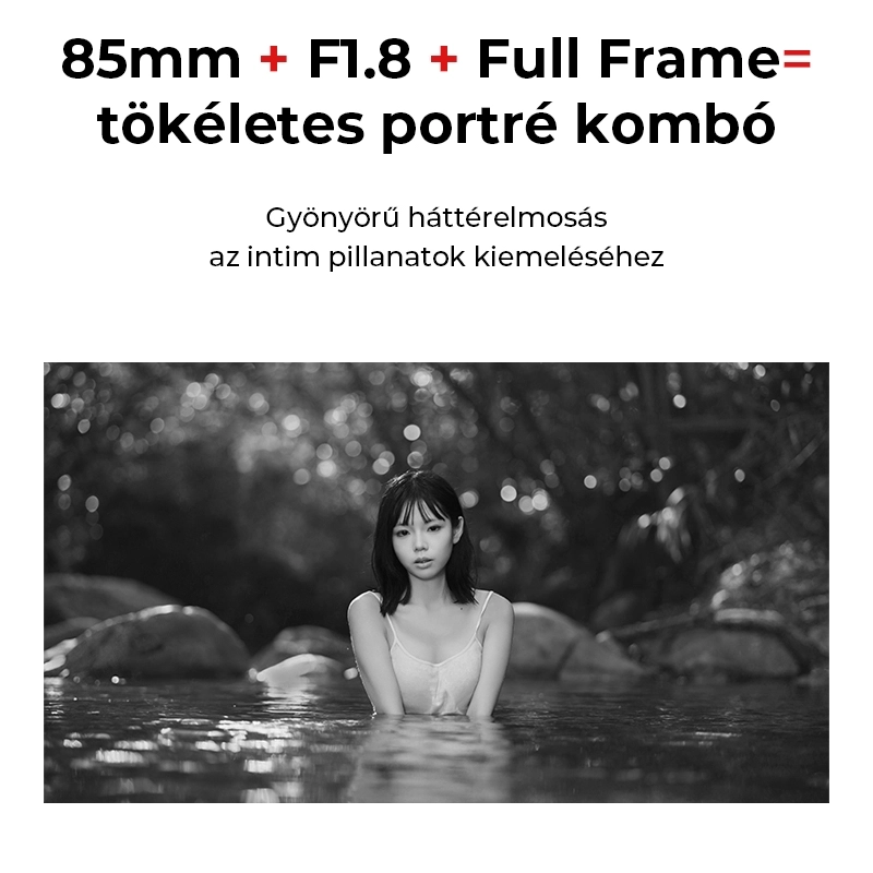 7Artisans AF 85mm F1.8 autófókuszos objektív (Nikon-Z) Full Frame AF fekete (AF85F18-Z)