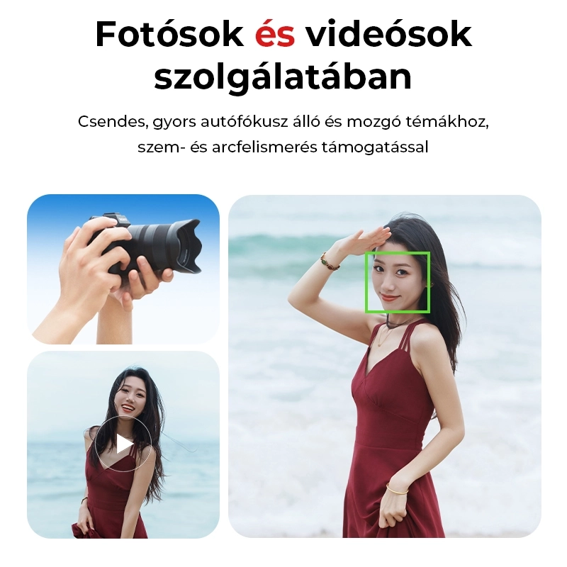 7Artisans AF 85mm F1.8 autófókuszos objektív (Sony-E) Full Frame AF fekete (AF85F18-E)