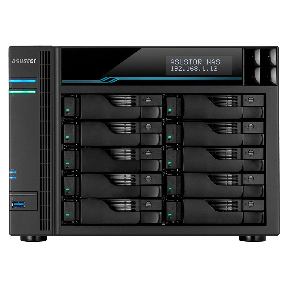 ASUSTOR 10 Bay NAS,Intel ATOM C3538 Quad-Core (AS6510T)