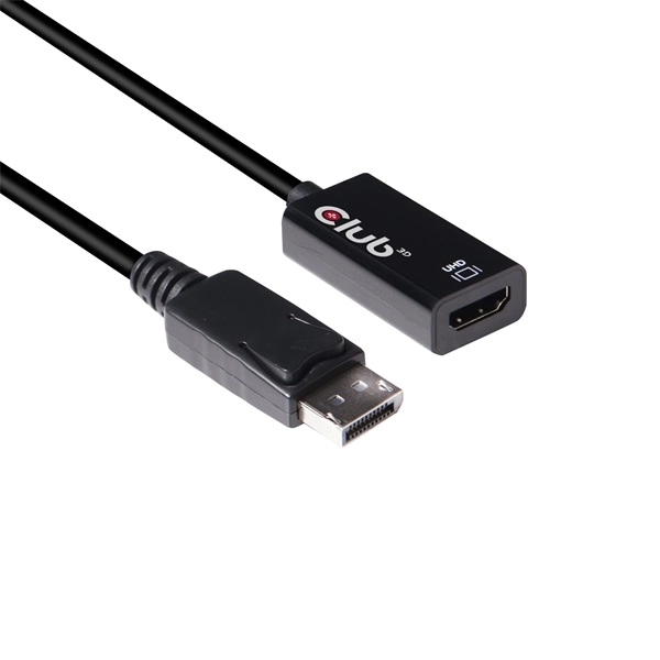 Club3D CAC-1080 (DisplayPort 1.4 to HDMI 2.0, 4K60Hz, HDR, 3D aktív)