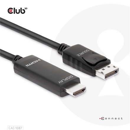 Club3D CAC-1087 (DisplayPort 1.4 to HDMI 8K60Hz HDR10, 3m, M/M)