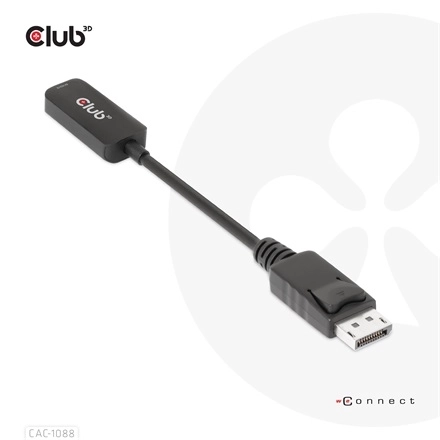 Club3D CAC-1088 (DisplayPort 1.4 to HDMI 4K120Hz/8K60Hz HDR Aktív, M/F)
