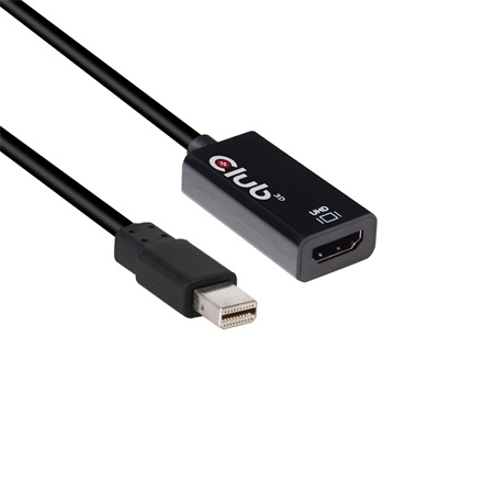 Club3D CAC-1180 (Mini DisplayPort 1.4 to HDMI 2.0, 4K60Hz, HDR, 3D, 16bpc)