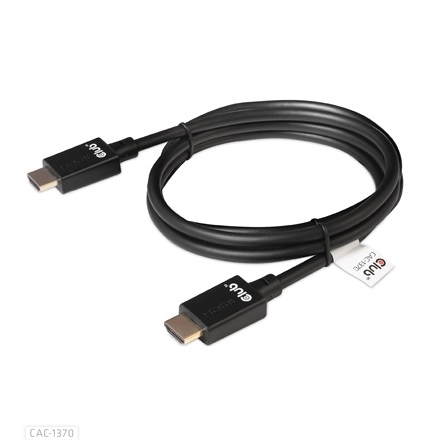 Club3D CAC-1370 (HDMI 2.1 Ultra High-Speed, 48Gbps, 4K120Hz, 8K60Hz, 1.5m, HDMI M/M, alacsony EMI, VRR, QMS