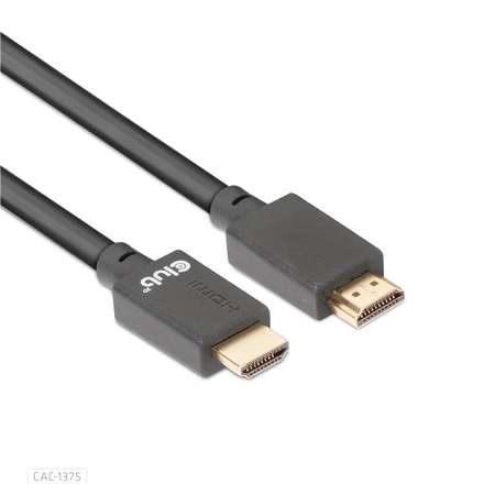 Club3D CAC-1375 (HDMI 2.1 Ultra High Speed, M/M, 4K120Hz, 8K60Hz, 48Gbps, 5m, VRR,QMS,QFT,eARC,HDR)