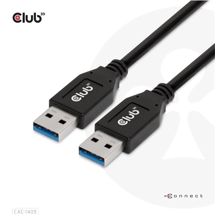 Club3D CAC-1409 (USB-A Gen2, M/M, 10Gbps, 3A, 15W, 5V/3A, 0.5m)
