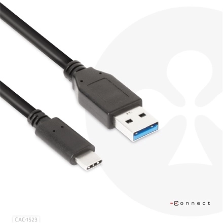 Club3D CAC-1523 (3.1 USB-C Gen 2 to 3.1 USB-A Gen 2, 10Gbps, 60W PD2.0, Bidirectional, 4K60Hz, M/M, 1m)