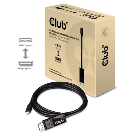 Club3D CAC-1557 (USB-C to DisplayPort 1.4, HDR, 1,8m, 8K60Hz)