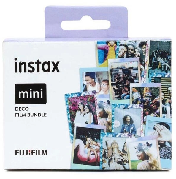 FUJIFILM Hungary Ltd. COLORFILM INSTAX MINI GLOSSY DECO FILM BUNDLE (Confetti, Mermaid Tail, Blue Frame) (70100149918)