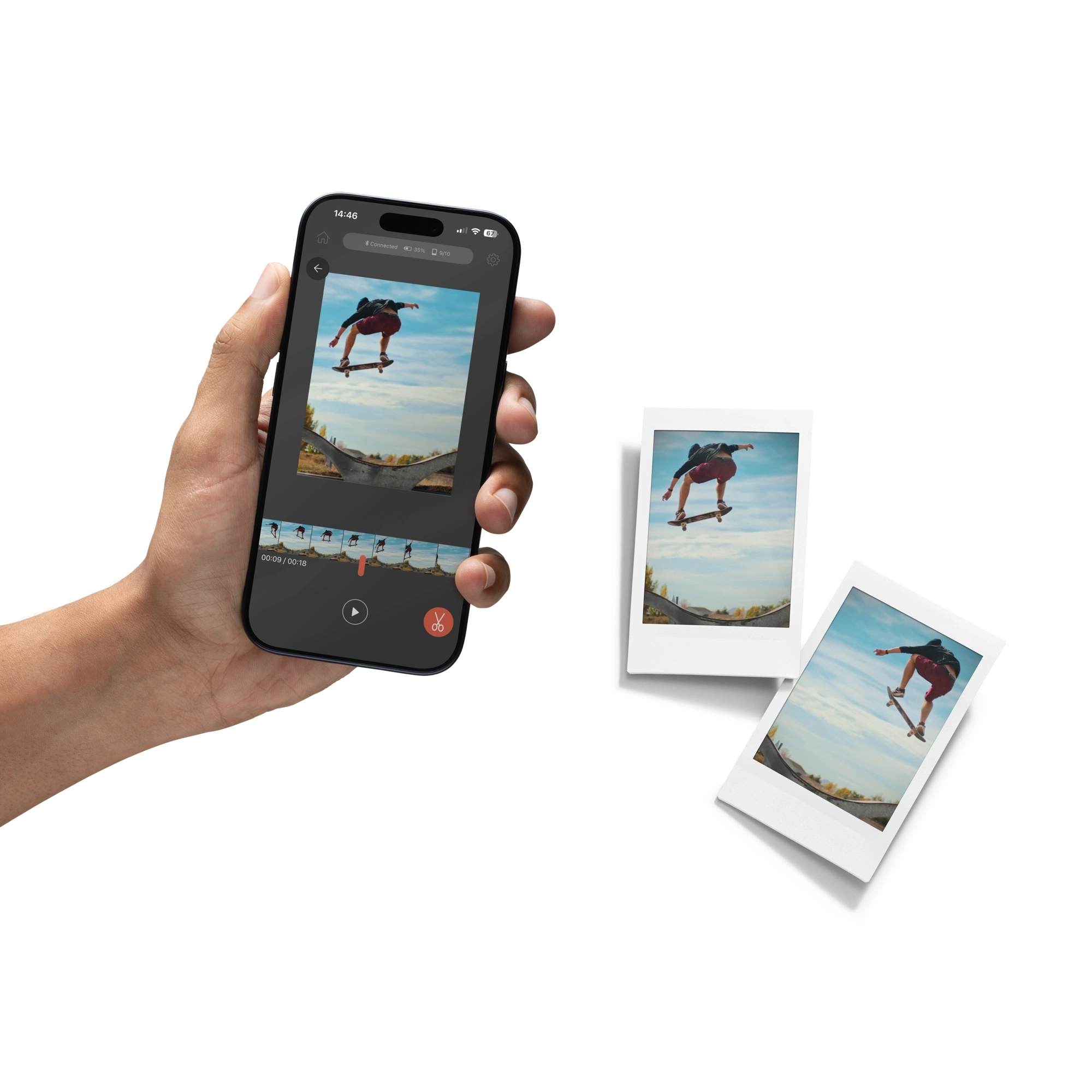 Fujifilm INSTAX MINI LINK+ FEKETE-NARANCS (16949636)