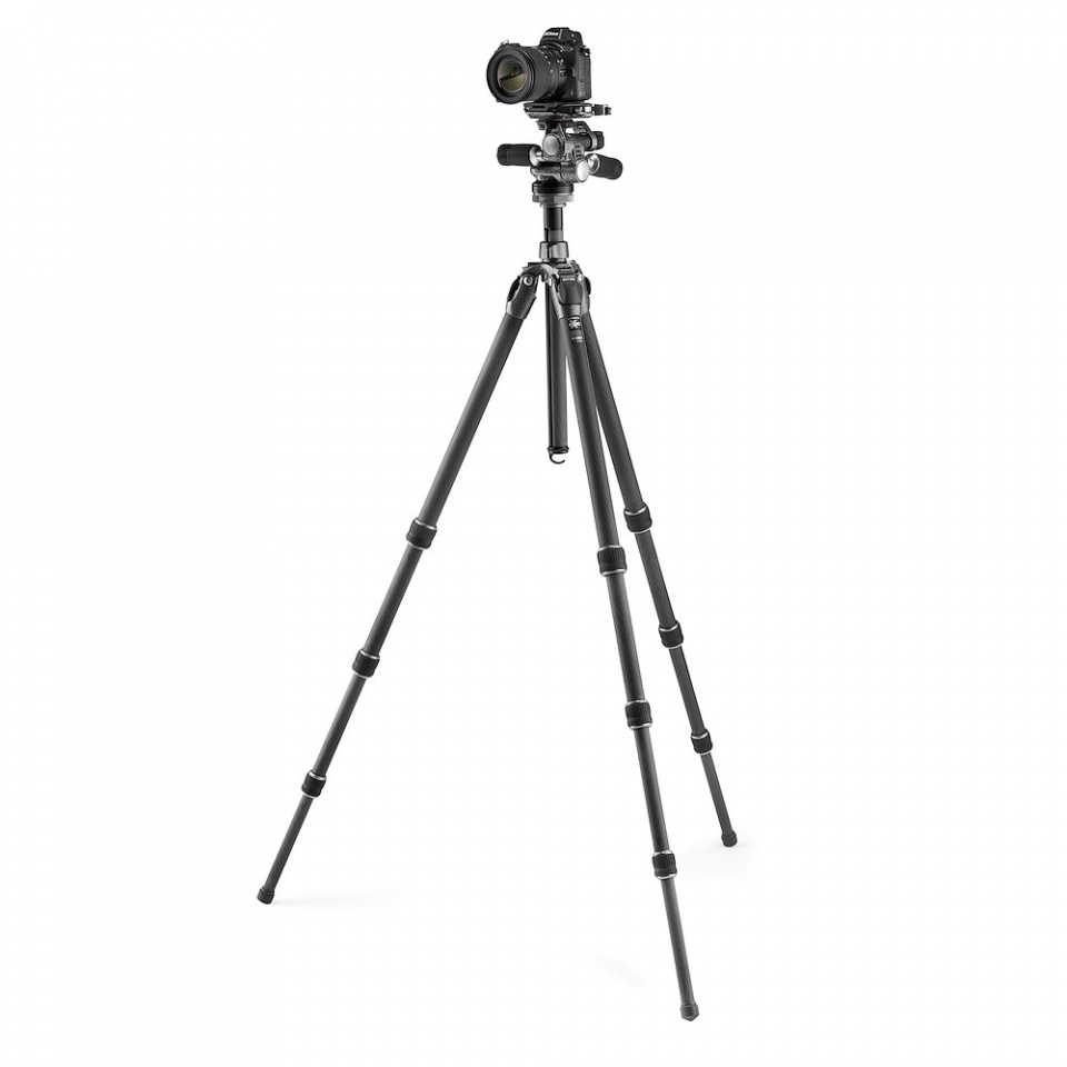 Gitzo kit Mountaineer 2 széria, 4 szek. karbon+ 3D fluid fej (GK2542-F3W)