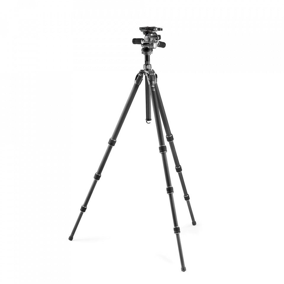 Gitzo kit Mountaineer 2 széria, 4 szek. karbon+ 3D fluid fej (GK2542-F3W)