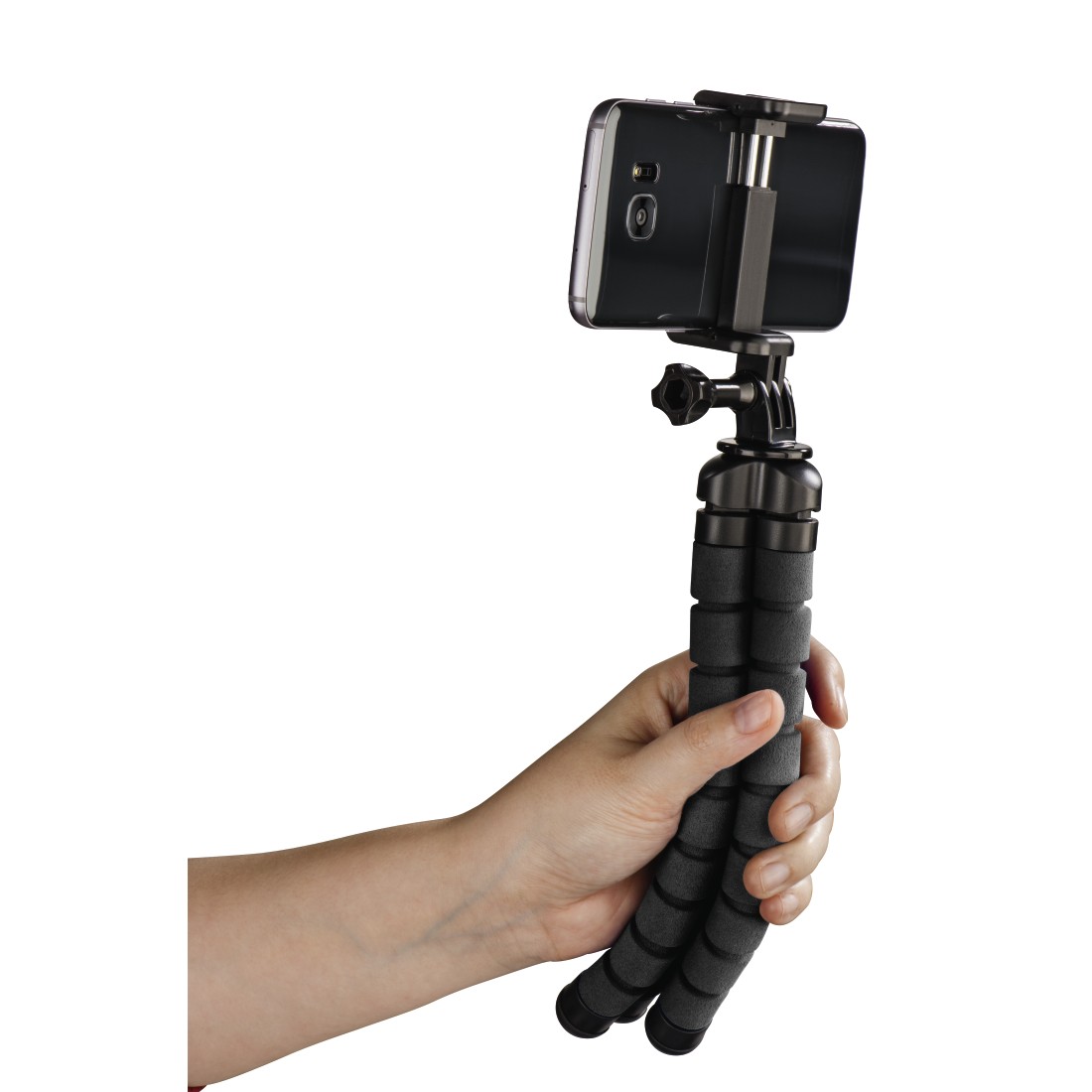 HAMA GOPRO/SMARTPHONE FLEX 26CM MIDI ÁLLVÁNY, FEKETE (4613)