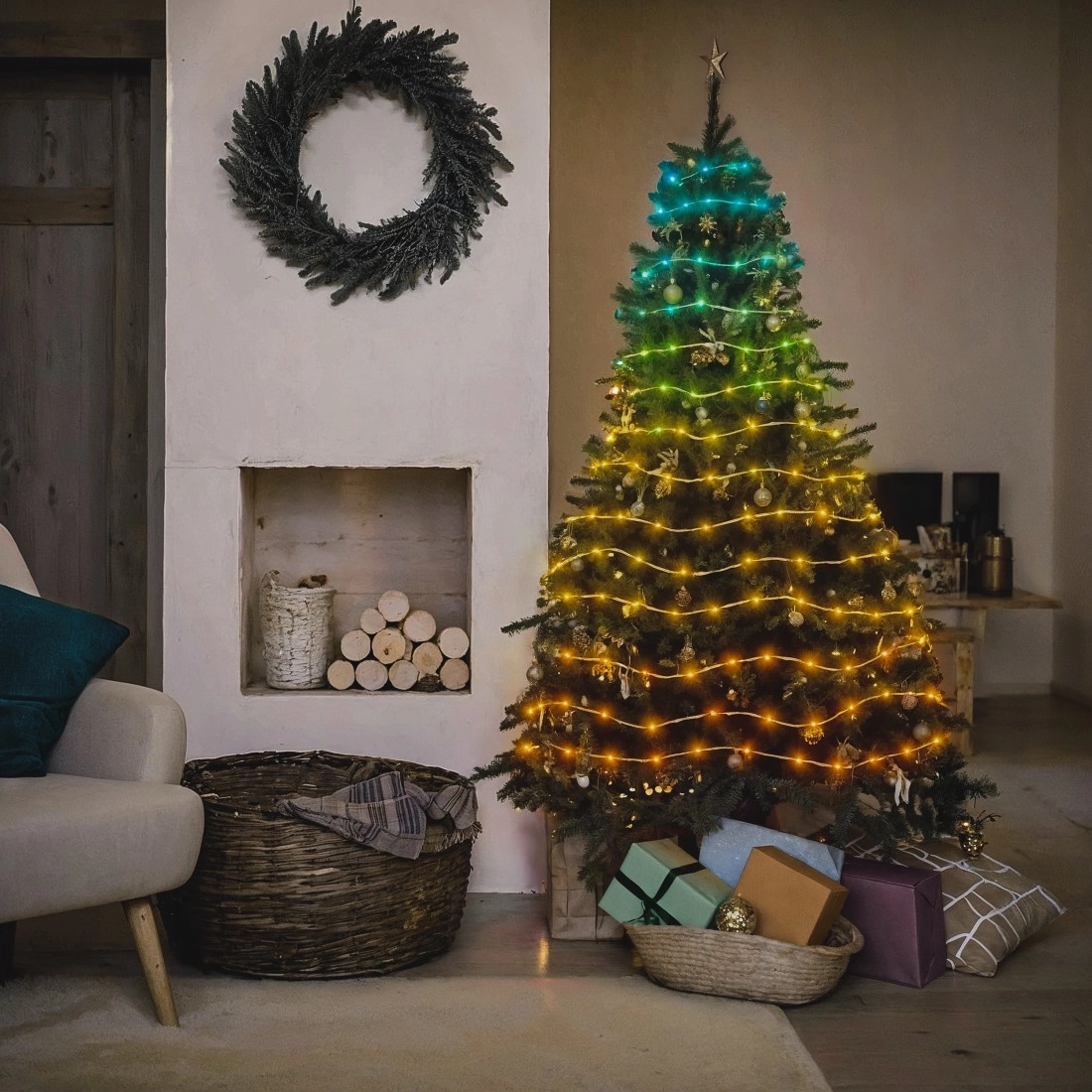 Hama Okos Wi-Fi kül- és beltéri LED fűzér 10m RGB/USB (176660)