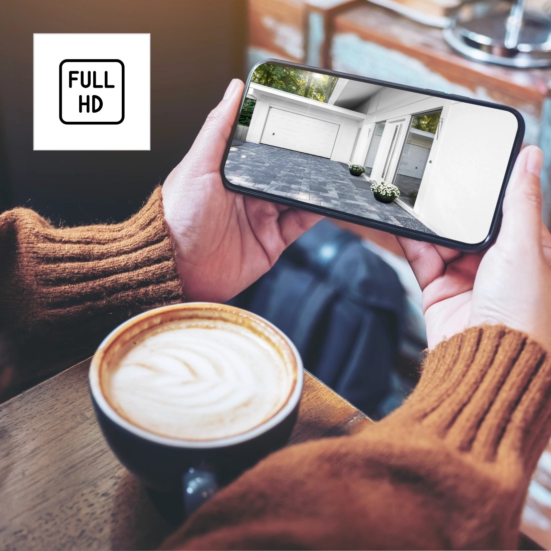 Hama Okos Wi-Fi kültéri FHD biztonsági kamera, fehér (176653)