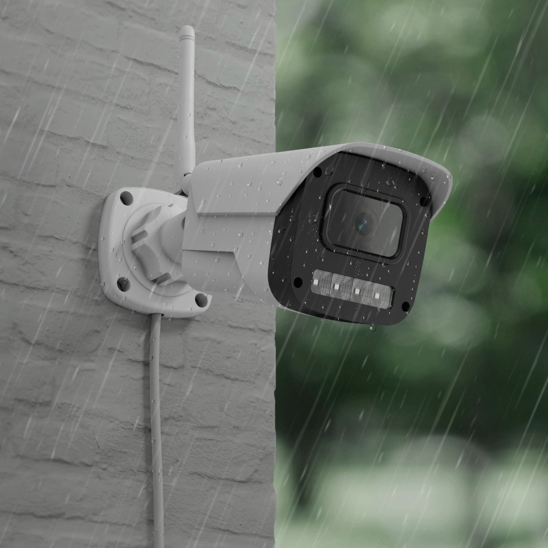 Hama Okos Wi-Fi kültéri FHD biztonsági kamera, fehér (176653)