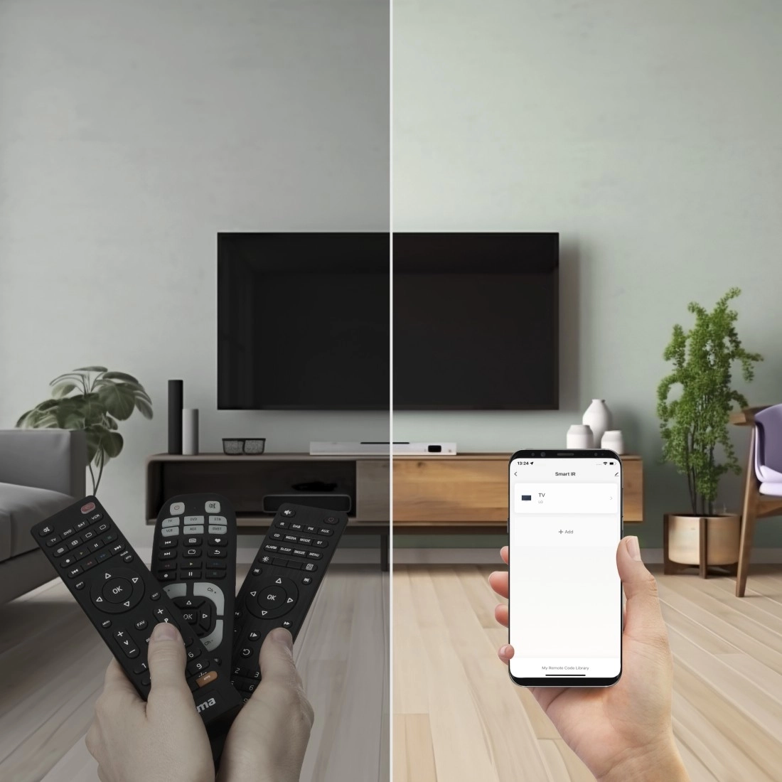 Hama Okos Wi-Fi univerzális távirányító, infravörös, hangvezérléshez (176639)