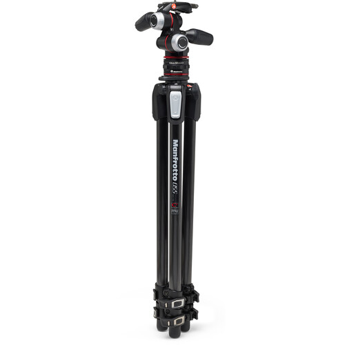 Manfrotto 055 kit karbon 3 szekciós állvány + 3D fej + MOVE (MK055CXPRO33WQR)