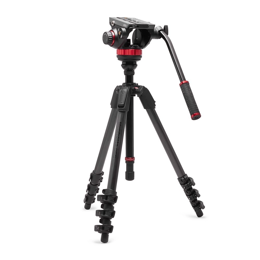Manfrotto 502 fluid video fej lapos alappal + 055 video karbon állvány (MVK502055CXPROV)