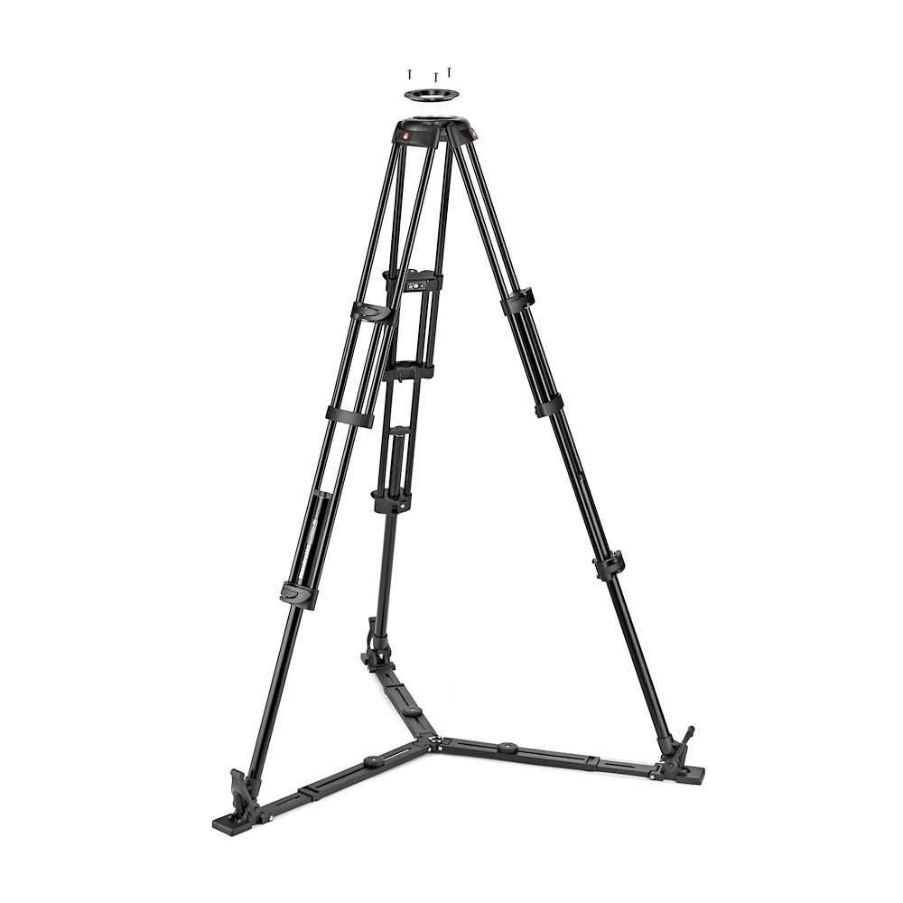 Manfrotto 504x fluid videó fej alu ikerlábas állvánnyal földterpesszel (MVK504XTWINGA)