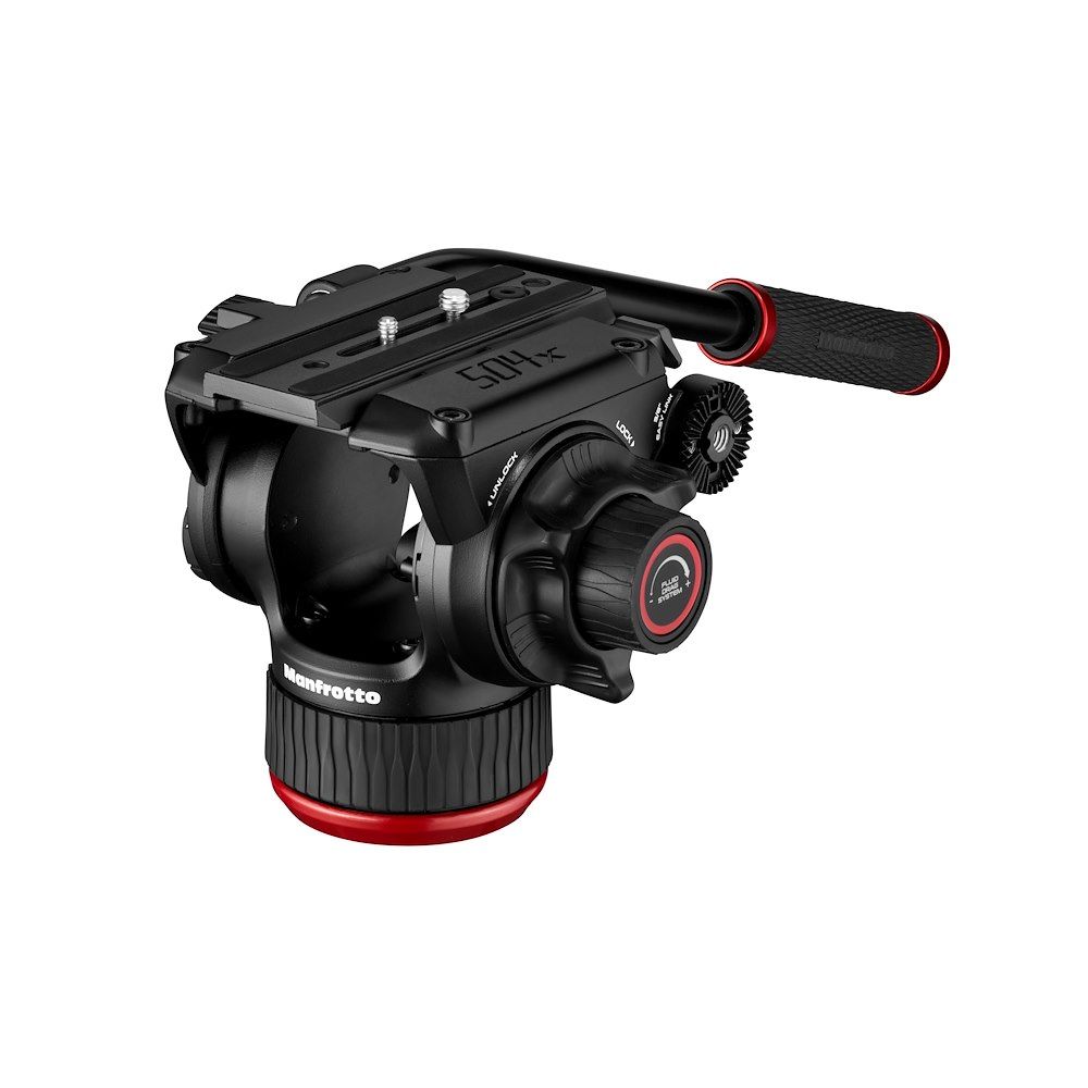 Manfrotto 504x fluid videó fej karbon ikerlábas állvánnyal, földterp. (MVK504XTWINGC)