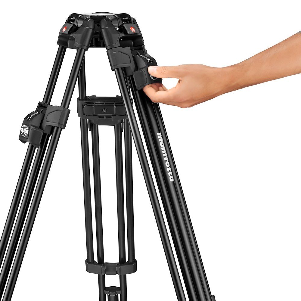 Manfrotto 509 Video fej + 645 Fast Alu állvány, 2n1 terp. ikerláb (MVK509TWINFA)